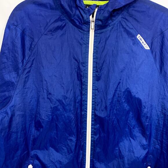 Hind 24/7 365 Run Running Light Hooded Windbreaker Jacket Blue Small - Picture 5 of 15